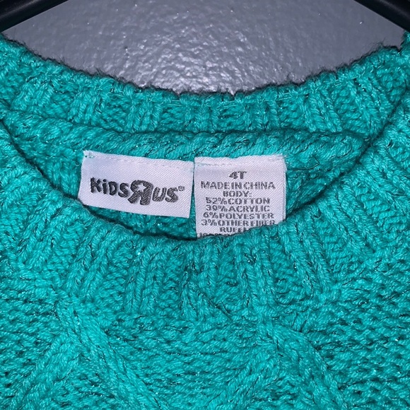 Teal green short sleeve winter shirt - Picture 2 of 3